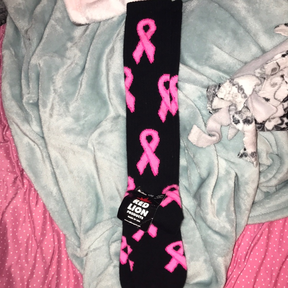 Breast Cancer high socks